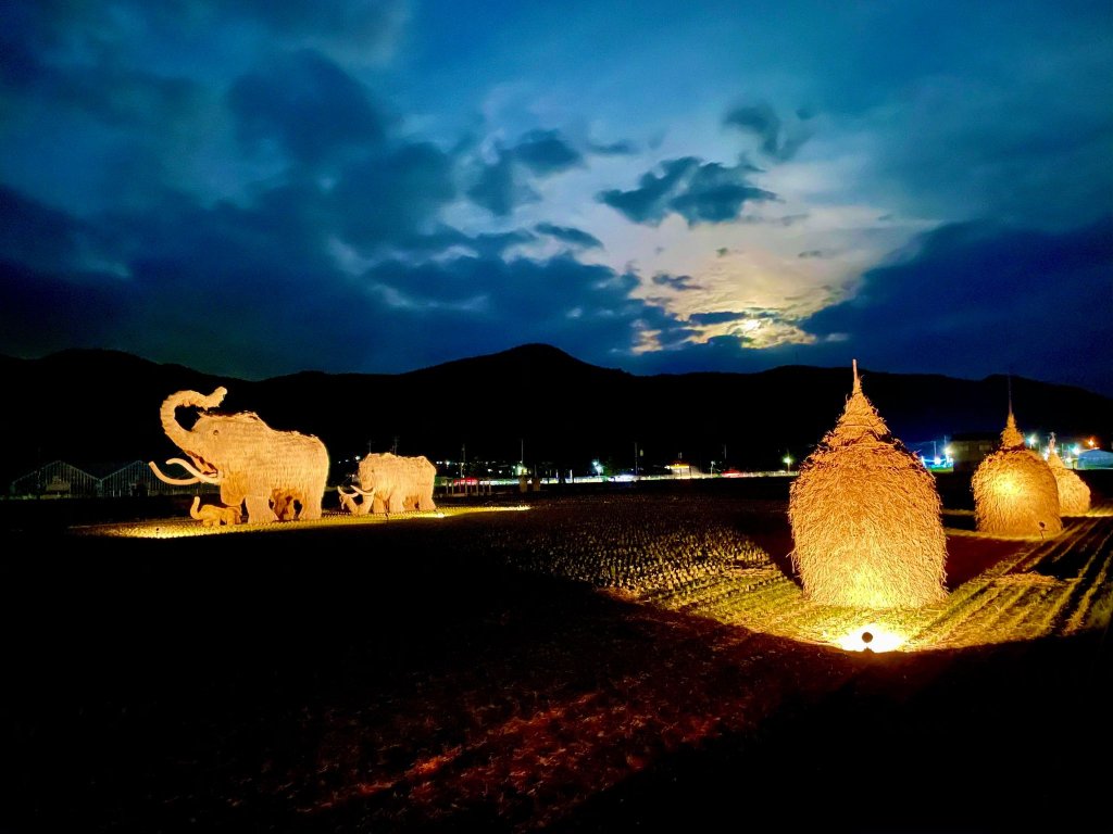 2026】わらマンモスライトアップ・わらぐろイルミネーション｜愛媛の