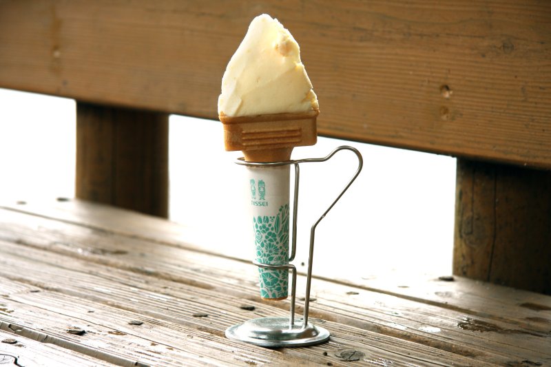 中山町の特産品「栗」を使ったアイスクリーム。無添加のアイスは本物の味。
