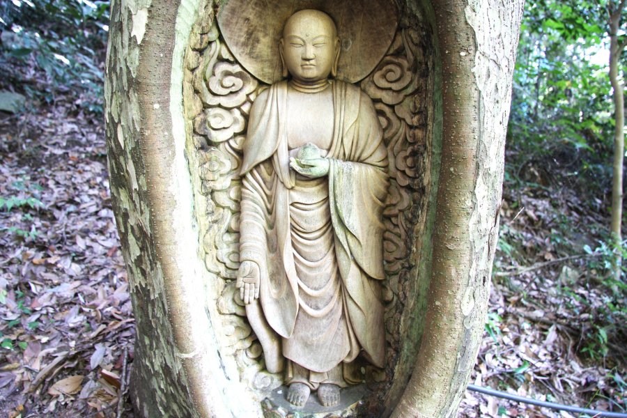 多くの人が祈願して撫でて行くため現在でも艶を放っており、木彫りとは思えぬほどに神々しい。