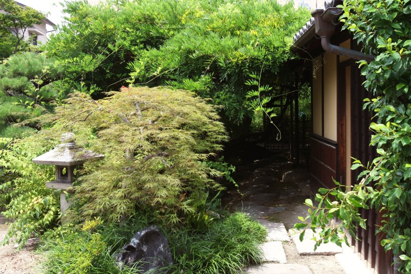 古い息遣いを感じられる庚申庵。茶室から庭園を眺めれば、風情のある和やかな時間が過ごせる。
