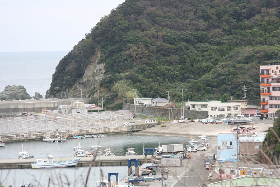 佐田岬半島には多数の石垣が残っており、今もなお風や潮から集落を守り続けている。