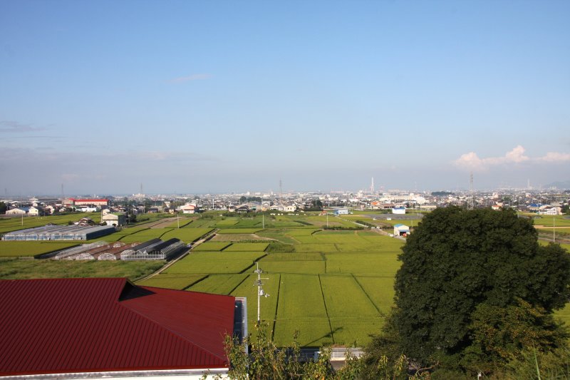 お筆山の頂上にあり、耳金城と呼ばれる河野氏の城館跡に建てられている。遊具広場からは西条市内を一望できる。