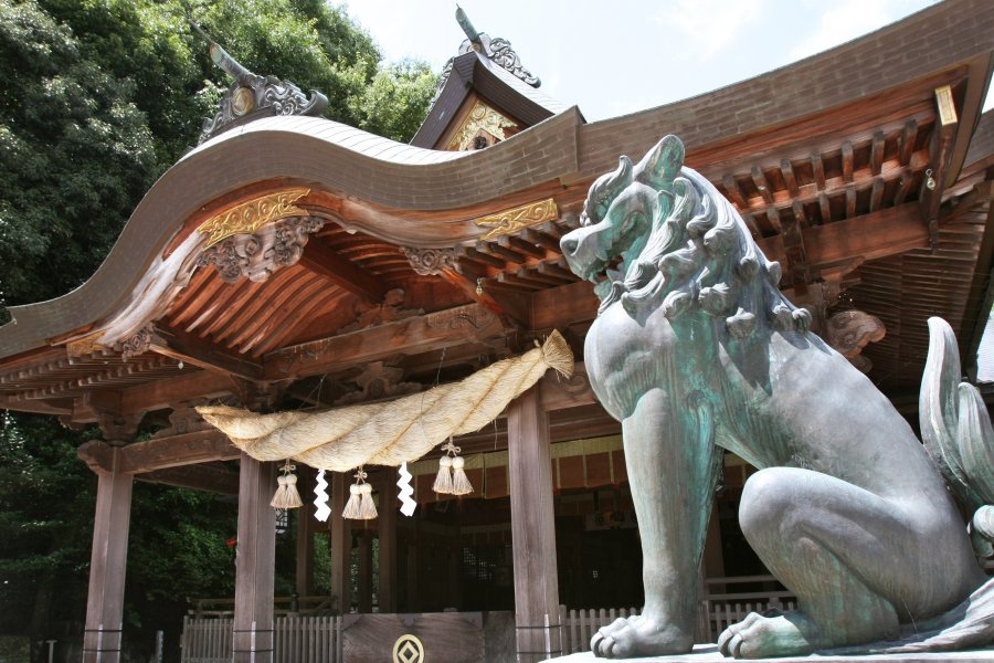 本殿は、中四国地方を中心に日本各地に広がる和霊信仰の総本山だけあり、風格あるたたずまい。