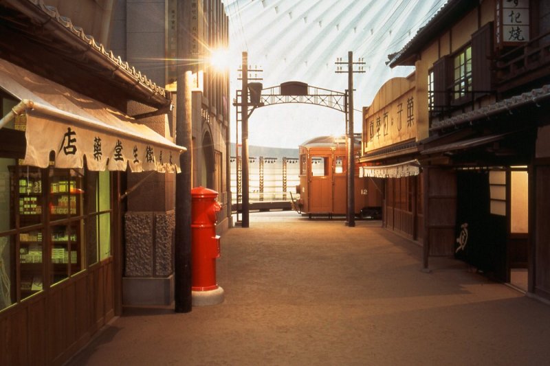 えひめの近・現代-昭和初期の大街道（第4展示室）県内最大の繁華街として賑わいを見せた昭和初期の大街道を復元。