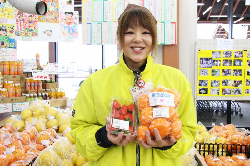 徹底した品質管理のもとで販売される安全な商品を安心して買い求めることができる「たいき産直市 愛たい菜」。