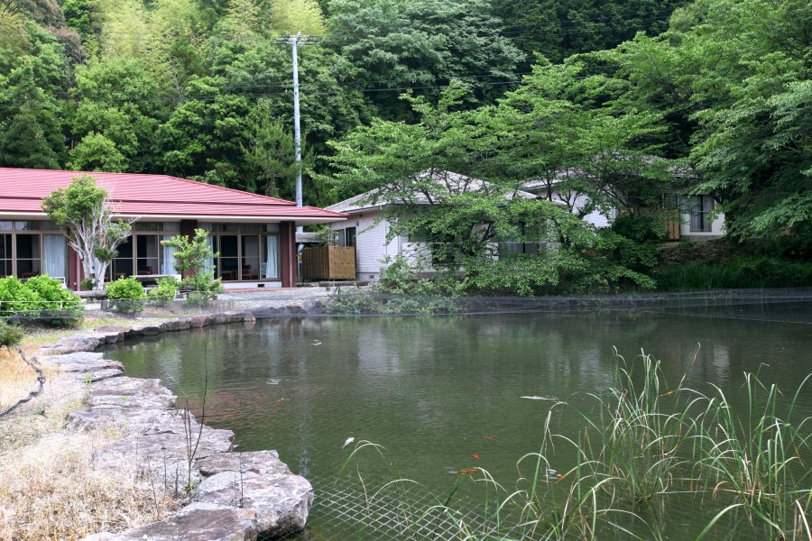宿泊施設から望める穏やかな庭園。高級旅館の佇まいながら手ごろな価格で、しかも室内温泉付き！
