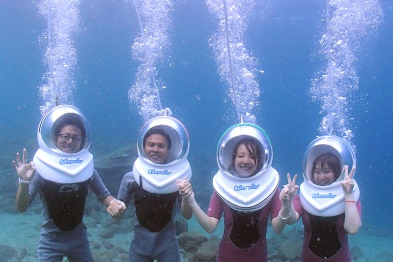 「海底」を歩く！ライセンス不要のシーウォーカー