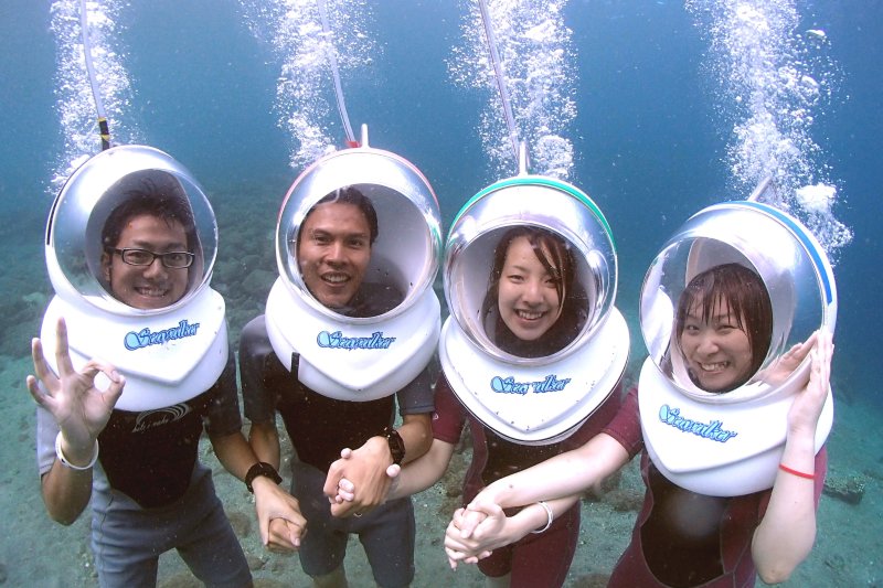 みんなで一緒に海中散歩！