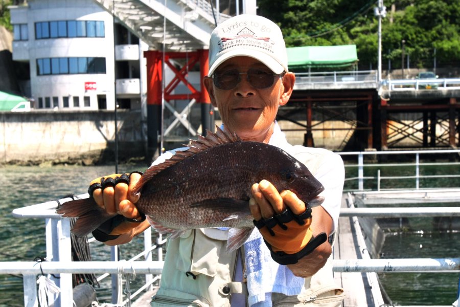 ここでのメインの楽しみはやっぱり大物釣り！外堀は場所によって水深が違うため様々な魚が狙える。