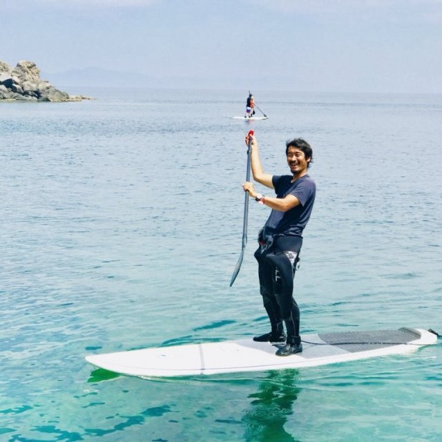 大海原のSUP体験。漕いで。進んで。たまにお昼寝！
