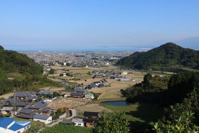 天川棚田からの風景