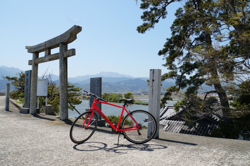 石鎚山が眺望できる