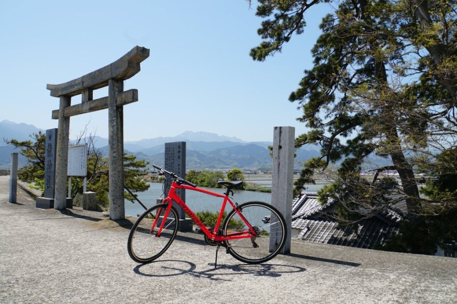 石鎚山が眺望できる
