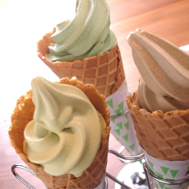 新宮茶のソフトクリーム