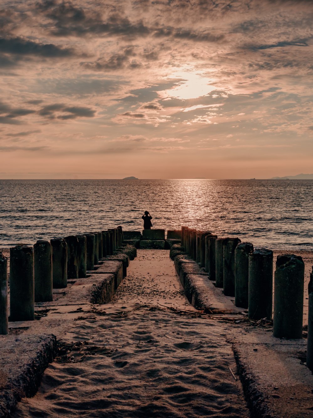 海辺の風景（地蔵駅付近）
