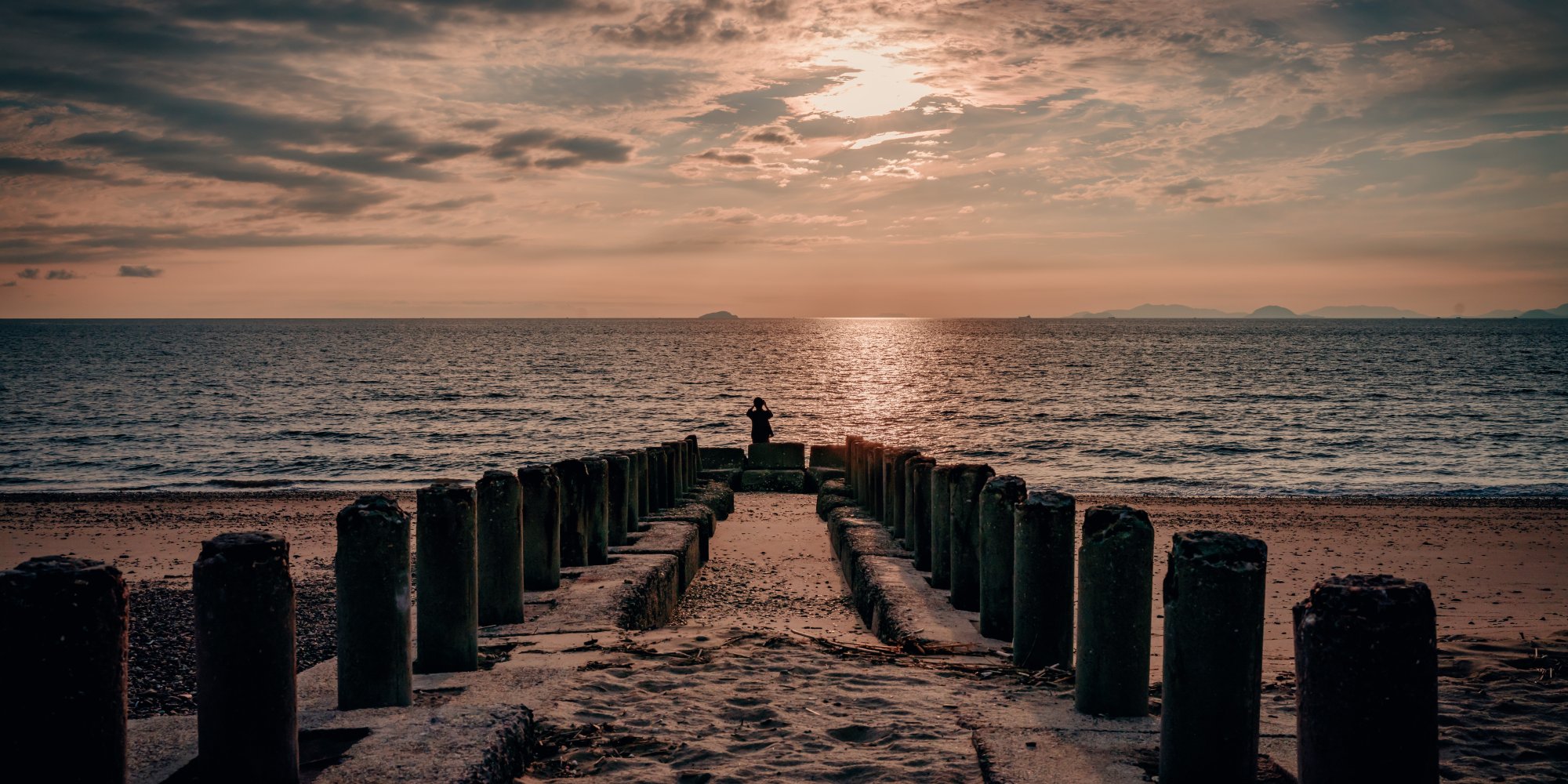 海辺の風景（地蔵駅付近）