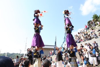 お供馬の走り込み（菊間祭）