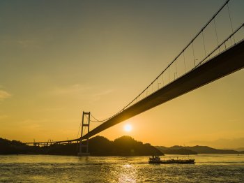来島海峡夕景