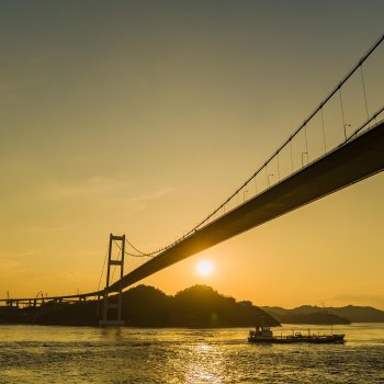 来島海峡夕景